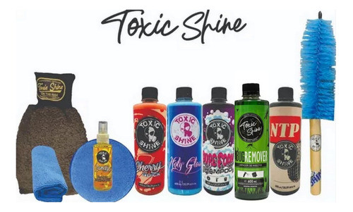 Kit Combo Lavado Detailing - Toxic Shine 10 Pcs 0