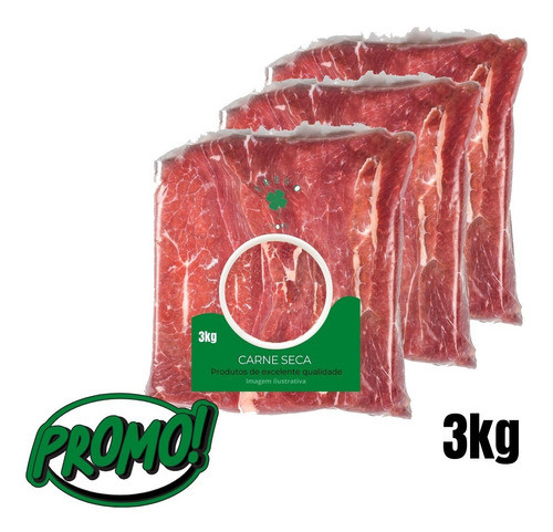 Unidade 3kg Carne Seca De Qualidade Novo Lote 0