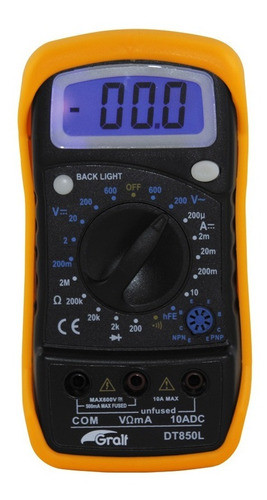 Multímetro Tester Digital Compacto Dt 850l Gralf 0