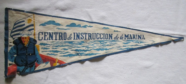 Antiguo Banderin Centro De Instrucciones Dela Marina Uruguay 0 Antiguo Banderin Centro De Instrucciones Dela Marina Uruguay 0