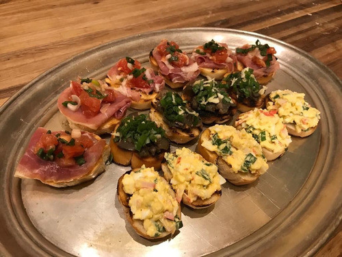 50 Bruschettas  Vegetarianas Y Variadas -  Delivery 0