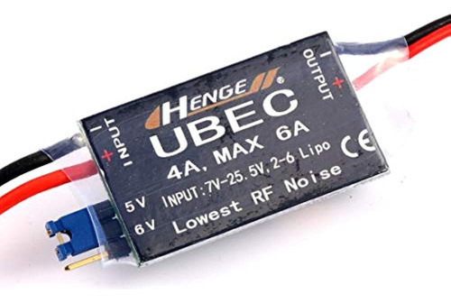 Henge 4a 2-6s Ubec Entrada Bec Conmutable Ajustable 7v-25.5v 0