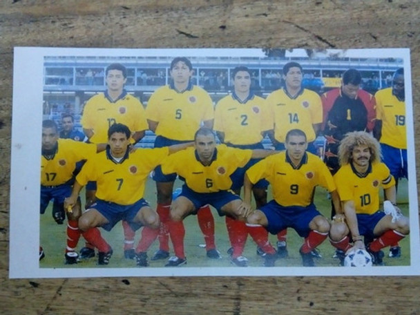 Recorte Selección Fútbol Colombia 1998 0