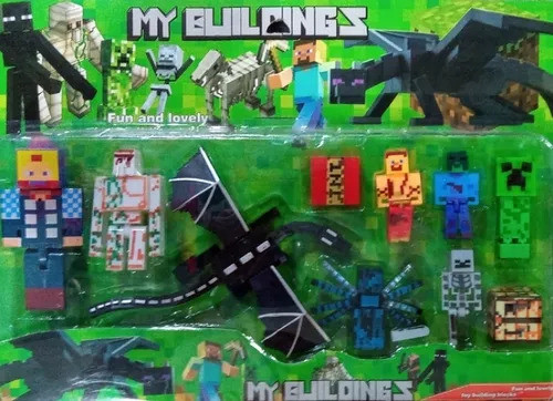Muñecos Minecraft Grande 10 Pz Oferta 0