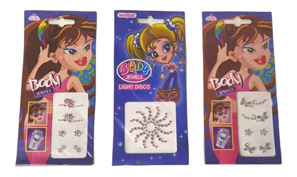 Brillos Para La Cara Autoadhesivos Strass  10 Unidades 0