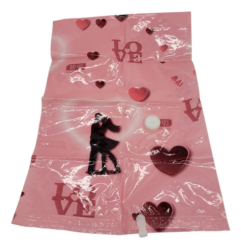 Pack X2 Bolsa Almacenamiento Al Vacio Ropa Corazon 100*80cm 0