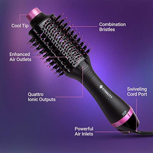 Cepillo Para Secador De Pelo, Cepillo De Aire Caliente Para 0