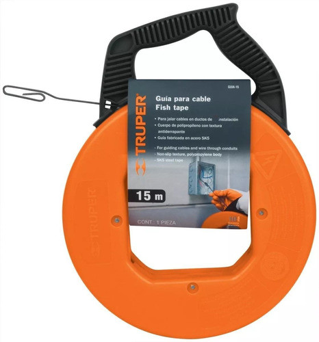 Cinta De Acero Pasacable Truper Guia-15 - 15m 0