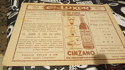 Antiguos Programas De Cine..leer 0