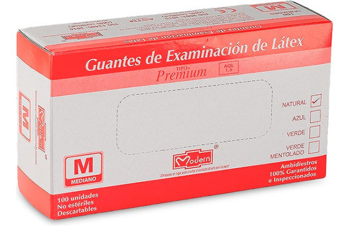 Guantes De Látex Blancos X 100 Unidades 0