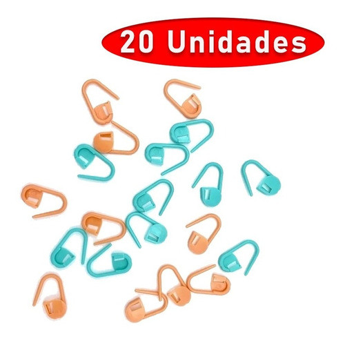 Marcador De Ponto Cadeado Crochê 20 Unidades Circulo 0