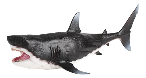Figura De Ação Megalodon Aquário Grande Tubarão Peixe 0