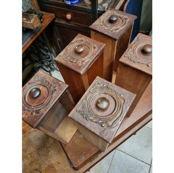 Antiguos Cajones Máquinas De Coser Singer En Madera Detalles 0