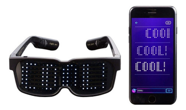 Lentes Luminosos Rave Premium Con Bluetooth 0