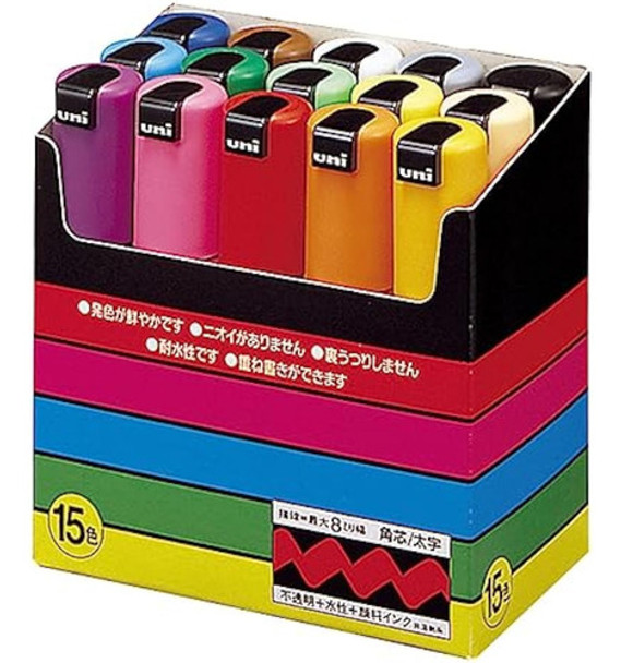 Uni-posca Pc8k15c Conjunto De 15 marcadores De 0