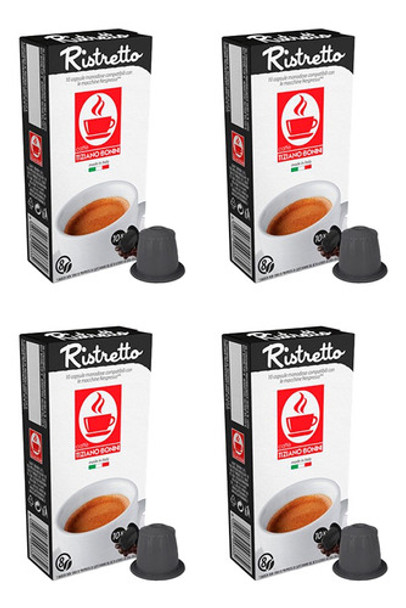 40 Capsulas Ristretto Nespresso Compatible Cafe Bonini 0