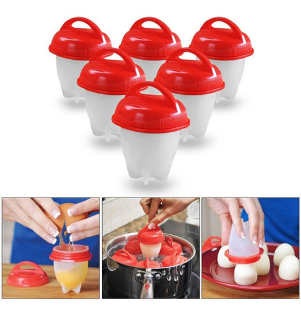 Cocina De Egglettes Huevo Duro-a Hervido Sin La Cáscara 6 Hu 0