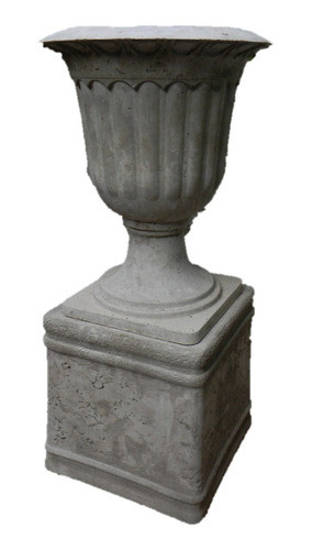 Copón Clásico Maceta De Cemento + Base 0
