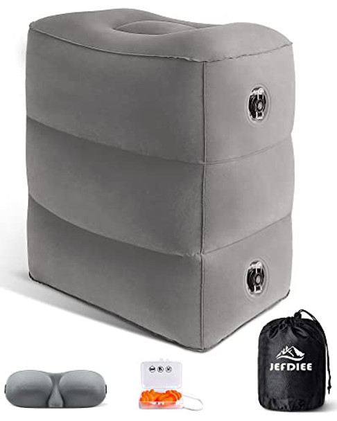Almohada Inflable Para Cama De Avion - Gris 0