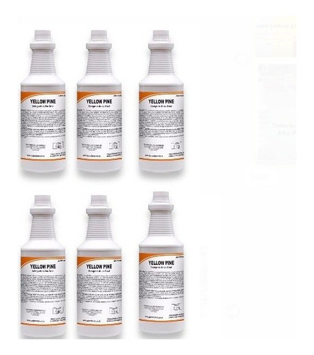 Yellow Pine Spartan 1l Limpa Pisos Carro Kit C/6 0
