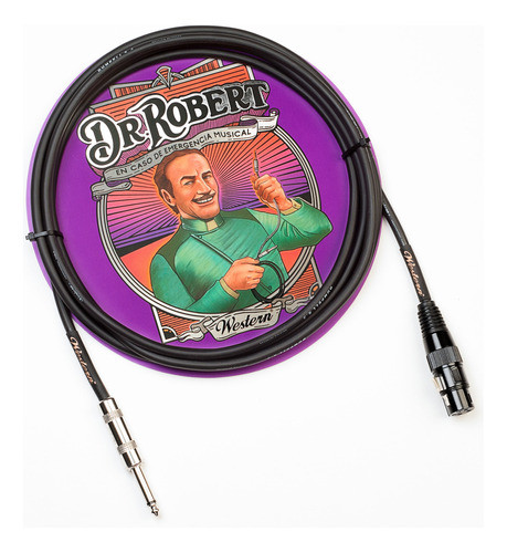 Cable Dr Robert By Western Cannon-plug P/microfono 3m 0