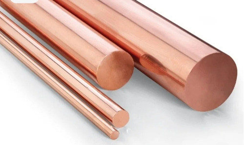 Barra De Cobre Maciza 12.7mm X 200mm . Metales Pronto 0