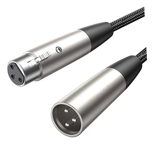 Cabo De Microfone Xlr Fio Xlr Para Gravação De 0,5 M 0