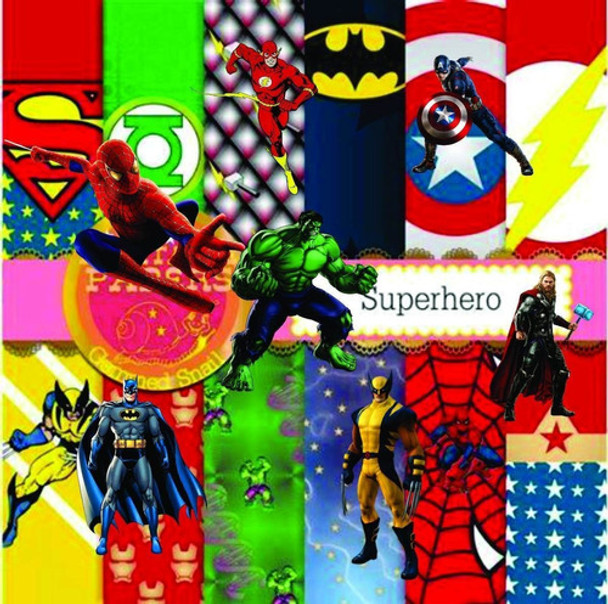 Kit Imprimible Superhéroes  48  Clipart -12 Fondos Ver Promo 0