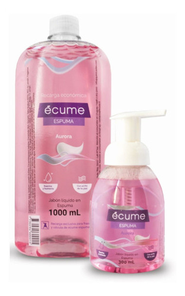 Jabon Liquido Espuma Ecume 1000 Ml + 300 Ml Aurora 0