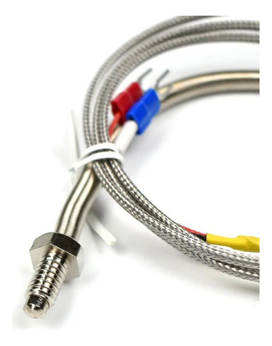 Termocupla K De Tornillo Rosca Metrica 6 Cable 2m 0