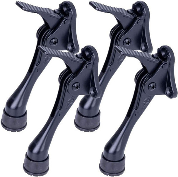4 Topes Para Puerta De Un Solo Toque Altura Ajustable Negro 0