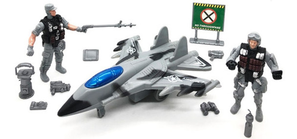 Set Kit Militar Muñecos Soldaditos Grandes De Juguete Armas 0