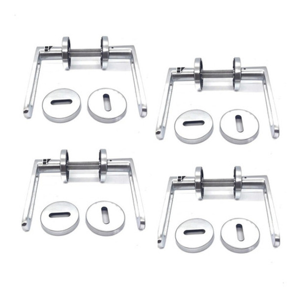 Manija Arezzo Doble Acero Picaporte Currao Puerta Pack Por 4 0