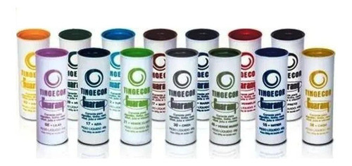 Kit C/ 9 Corante Para Tecidos Tingecor Cores Tingidor 0