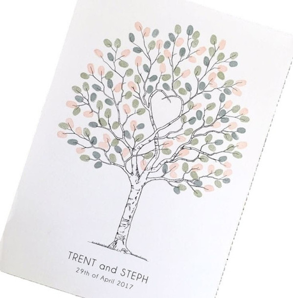 Árbol De Huellas 40x60 Casamiento 15 Años Cumpleaños Eventos 0