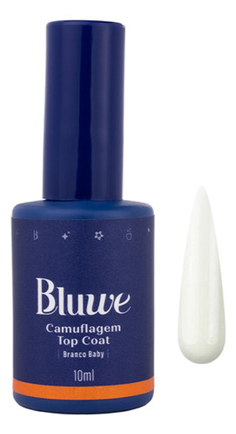 Top Coat Camuflagem Branco Baby 10ml Bluwe 0