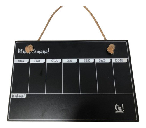Quadro Lousa Planner Semanal Grande Home Office Estudo Enem 0