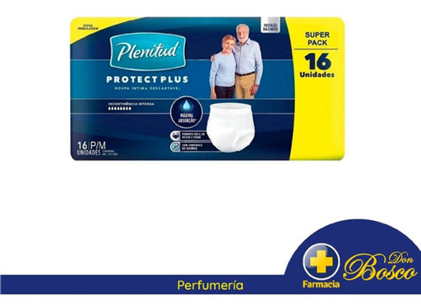 Plenitud Protect Plus Ropa Interior Desechable P/m X16 U 0