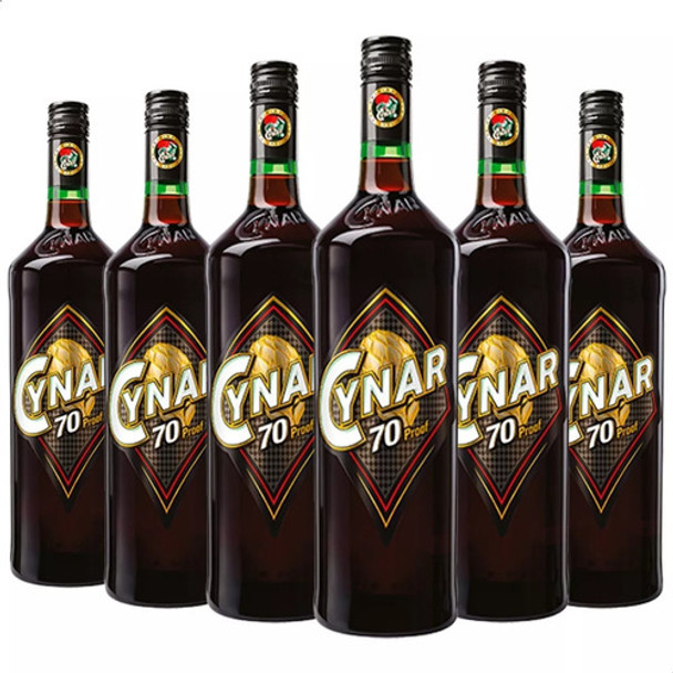 Aperitivo Cynar 70 Proof 750ml Botella Bebidas Caja X6 Pack 0