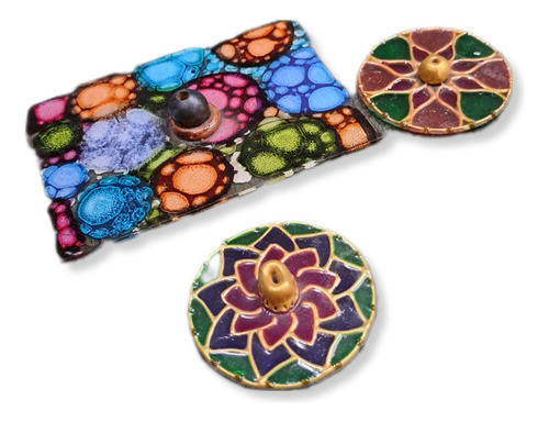 3 Porta Sahumerios Vidrio 0