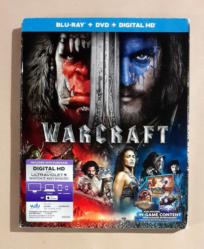 Warcraft (2016) -import/slipcover- Blu-ray + Dvd Original 0