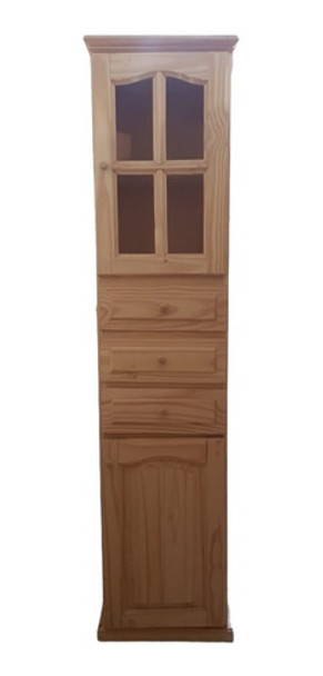 Despensero 40cm Puertas Y Cajones En Madera De Pino 0