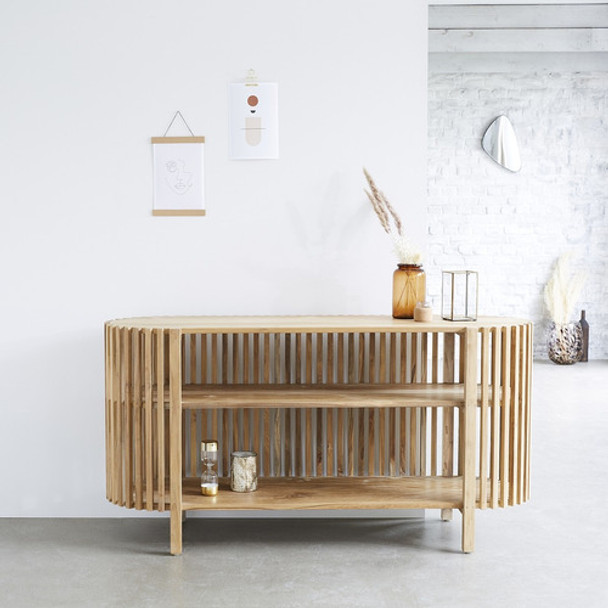 Mesa Modular Nórdica Para Living En Madera 0