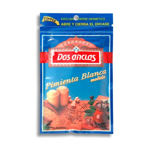 Pack X 12 Unid. Pimienta  Bca Molida 25 Gr Dos Anclas Condi 0 Pack X 12 Unid. Pimienta  Bca Molida 25 Gr Dos Anclas Condi 0