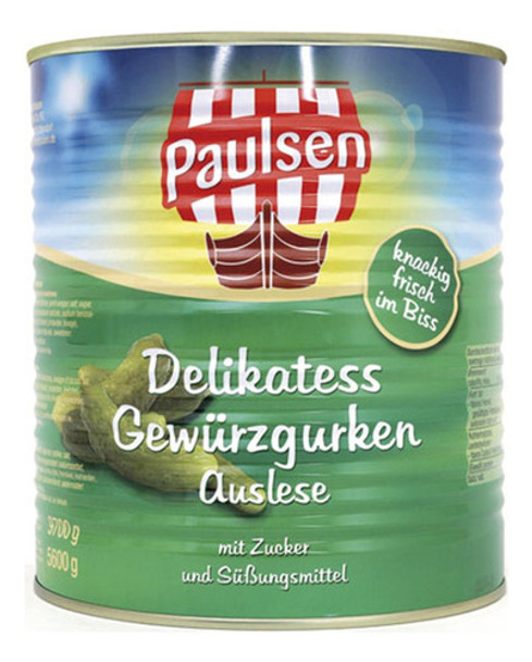 Pepinillos Gherkins Paulsen 9700gr Lata- Tresdeseosuy 0