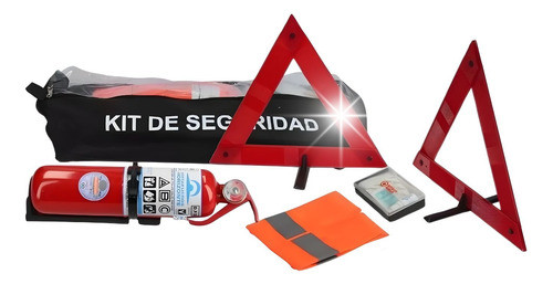 Kit Seguridad Auto Reglamentario Vtv Matafuegos Emergencia 0