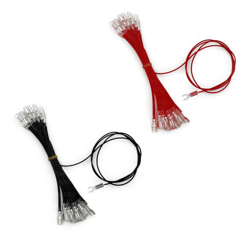 Cables Para Boton Arcade Led Puente 1 A 20 Faston 6.3mm 0