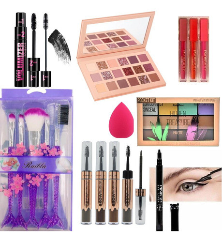 Kit Completo De Maquillaje Corrector Sombras Rimel 8 Product 0