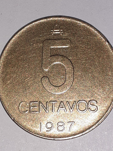 Moneda De 5 Centavos Del Año 1987 0