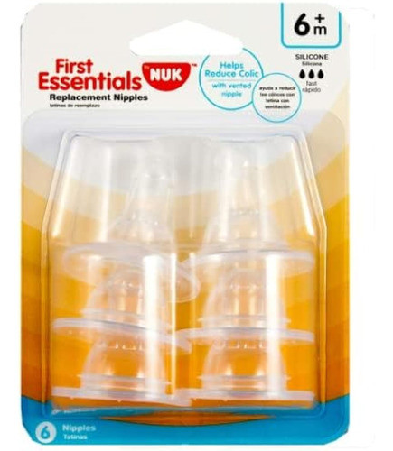 Gerber First Essentials - Pezones De Silicona, 0